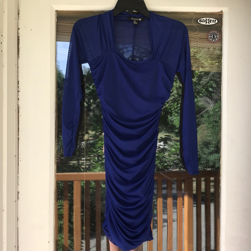 Forever 21 Royal Blue Bodycon Dress